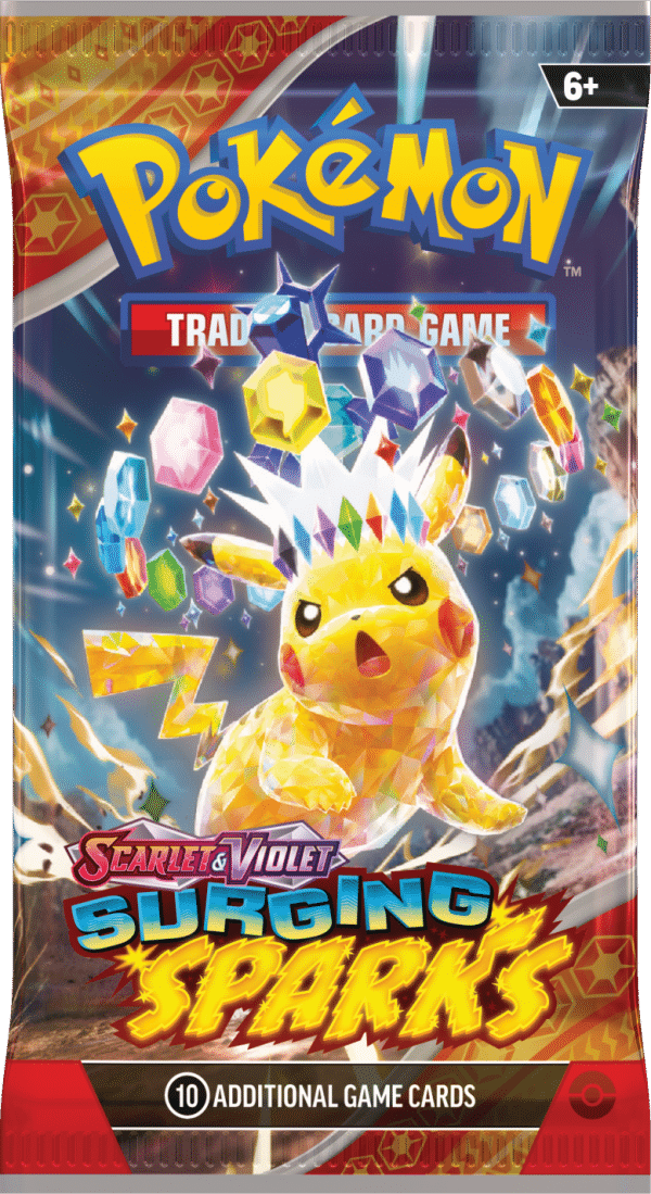 Pokemon Tcg Scarlet Violet—Surging Sparks Booster Wrap Pikachustellar