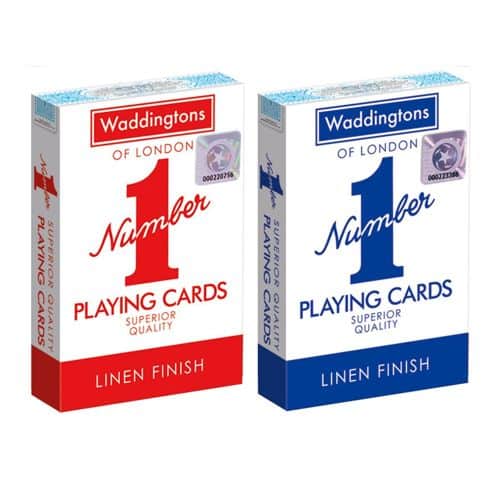 Original Classic Red and Blue – Waddingtons No1 Playing Cards Assorted (One Supplied)