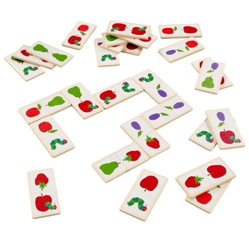 Very Hungry and Tiny Caterpillar Dominoes